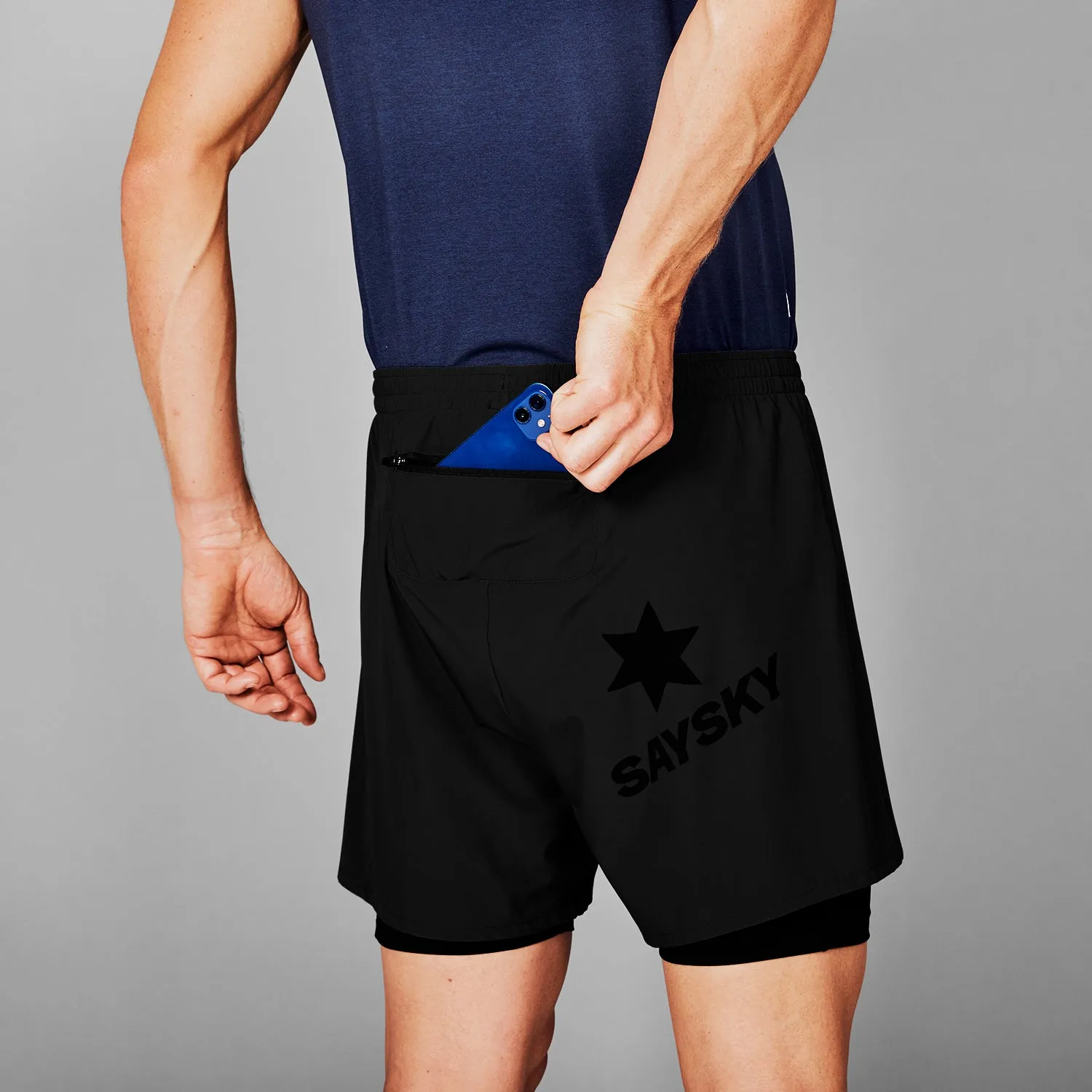 2 in 1 Pace Shorts 5''