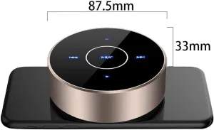 5W Waterproof Bluetooth Shower Speaker, Mini Portable 3D Crystal Sound Bass, TWS Dual Stereo, Ideal for Pool, Bathroom, and Outdoors