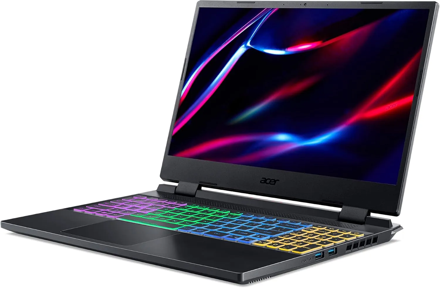 Acer Nitro 5 Gaming Laptop (15.6" QHD 165Hz, AMD 8-Core Ryzen 7 6800H (Beat i7-12650H), NVIDIA GeForce RTX 3070 Ti 8GB, 64GB DDR5 RAM, 2TB PCle SSD) RGB Backlit, Webcam, WiFi 6E, Win 11 Home, Black