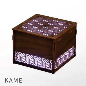 Air Purifier,Woodcraft cubic lantern,Design “KAME (turtle)”