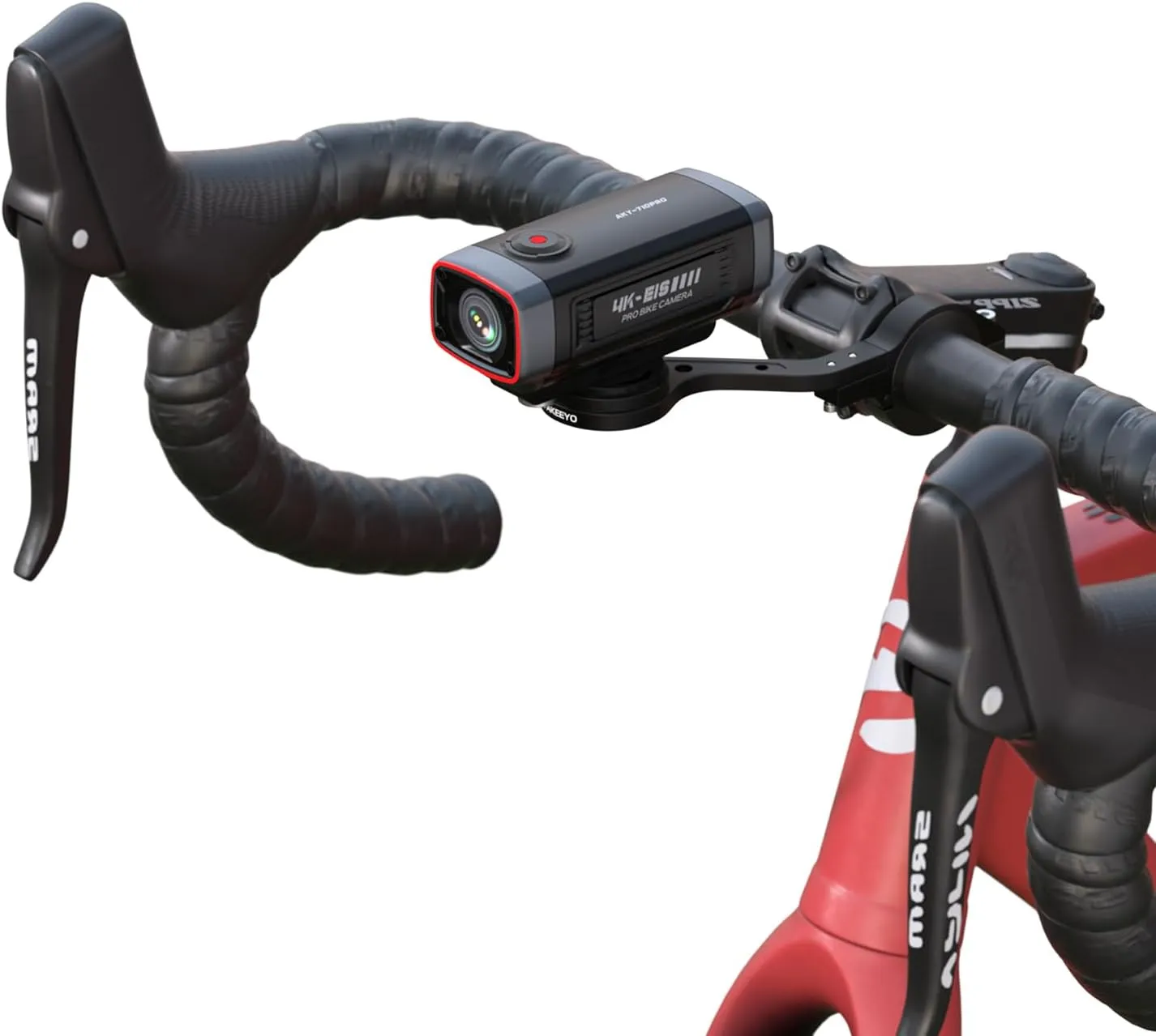 AKEEYO-710Pro EIS Bike Camera, 4K28FPS 20MP WiFi Action Camera with IP66 Ultra HD Waterproof Camera, 142 Wide Angle View with 64GB Card, Upgrade Anti-Shake Function with Night Vision,G-Sensor,GPS