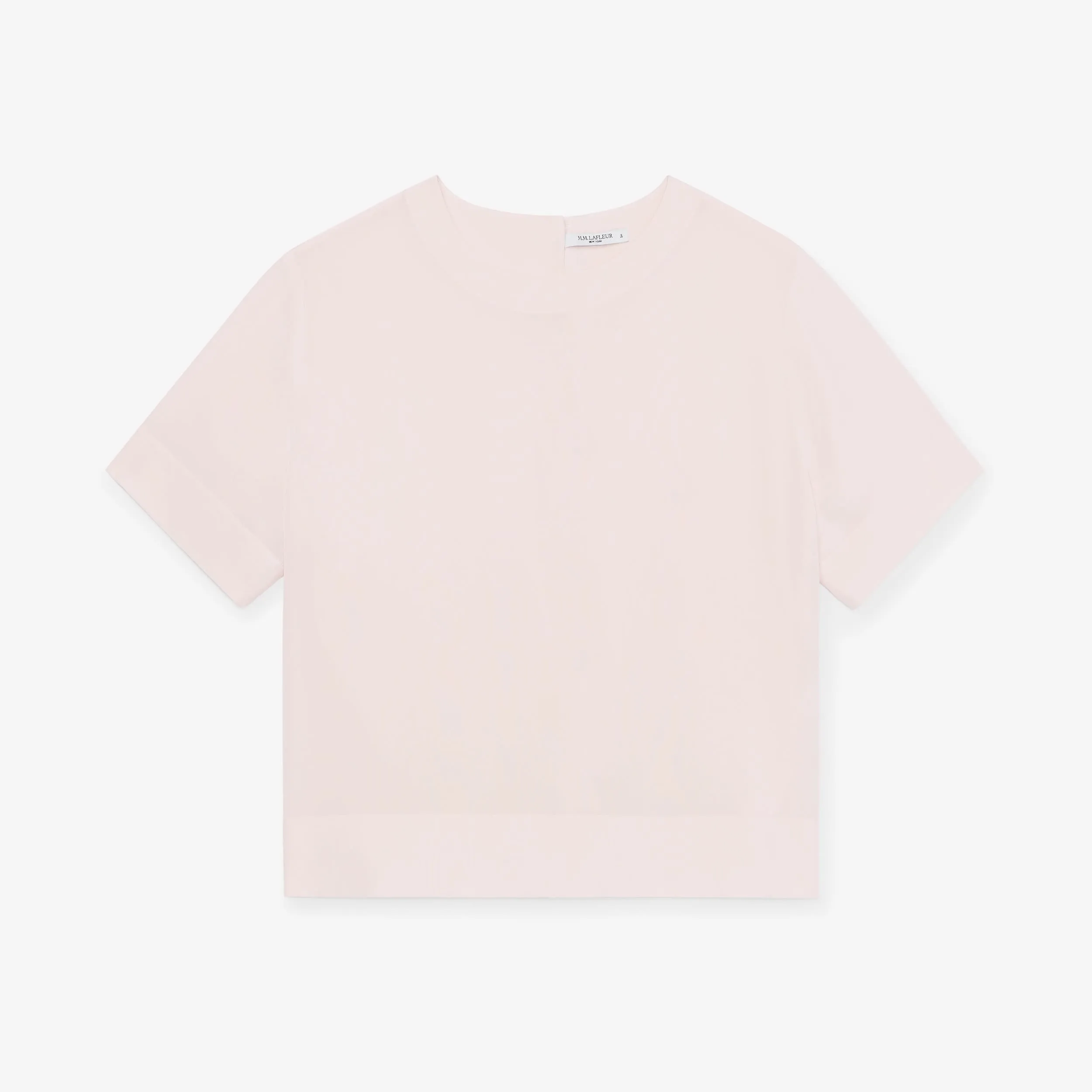Annika Tee - Washable Silk :: Rosewater