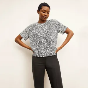 Annika Tee - Washable Silk :: Scribble Print