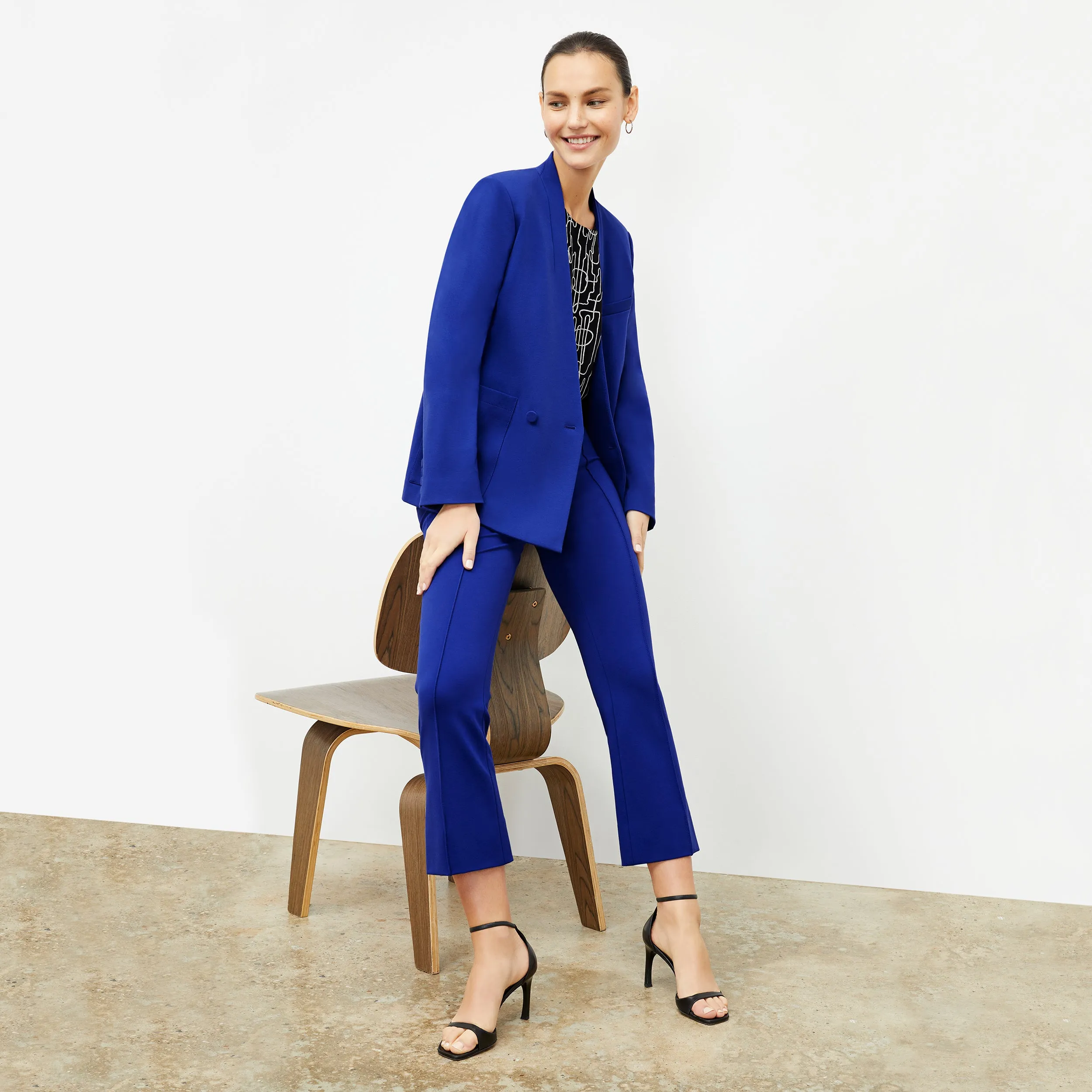 Annika Tee - Washable Silk :: Symphony Print