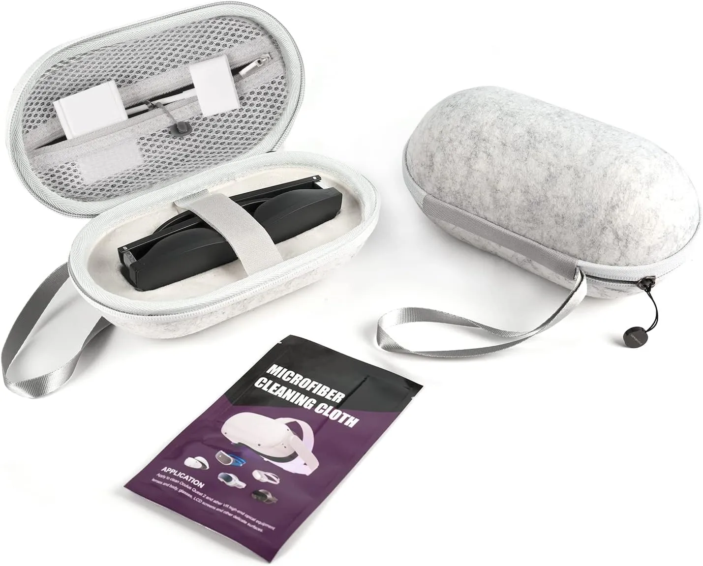 AR Glasses Carrying Case Compatible with XREAL Air 2/Air AR Glasses and Accessories, Smart Glasses Hard Case Suitable for Travel and Storage, Lightweight and Protable Protection