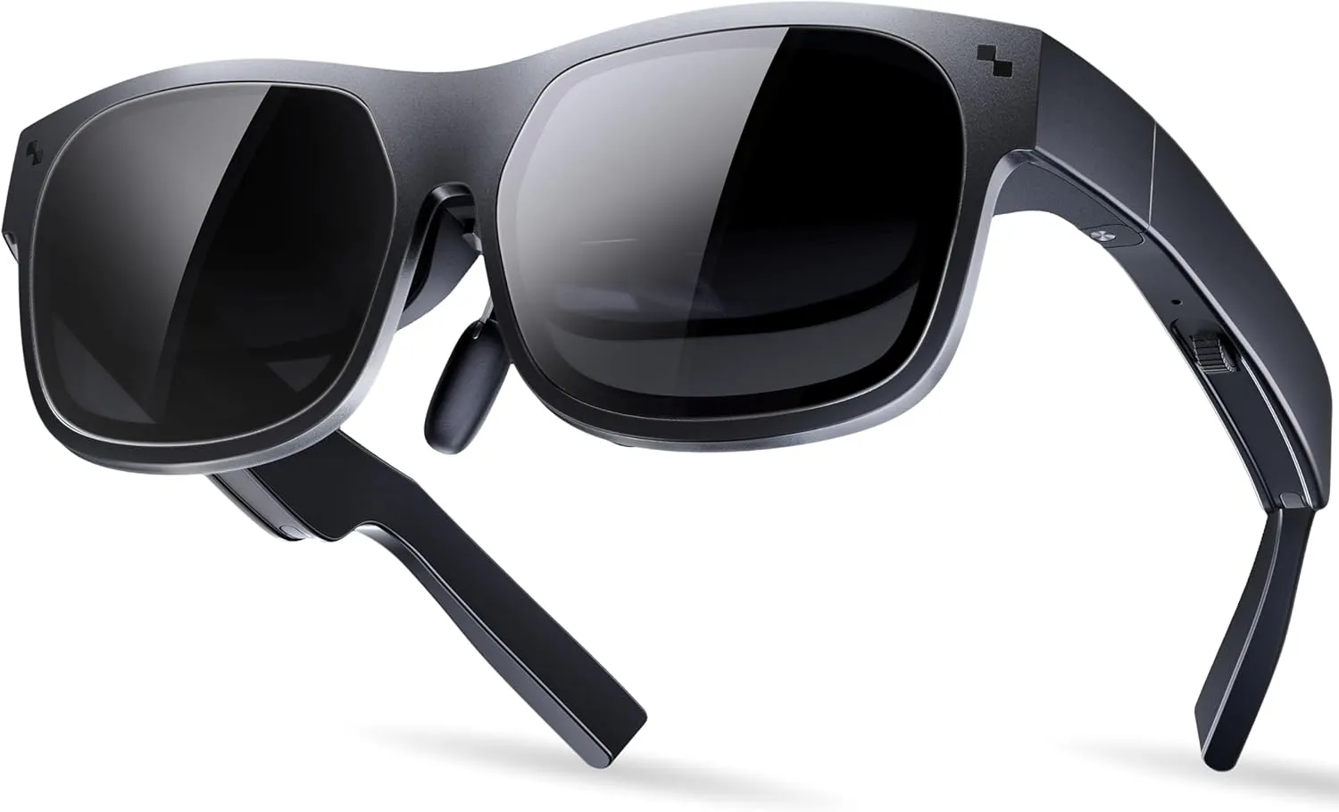 AR Glasses, Smart Glasses with Massive 201 Inch Micro OLED Virtual Theater, 1080P, 3D Movie, 50 FOV, 400 nits Brightness, Support Stream, Game and Work on PC/Android/iOS/Consoles/Cloud