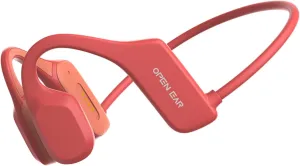 Bone Conduction Headphones Open Ear Headphones Open Ear Headphones Wireless Bluetooth 5.2 Bone Conduction Earbuds Running Headphones IPX5 Waterproof Sport Headphones Running Driving(Red)