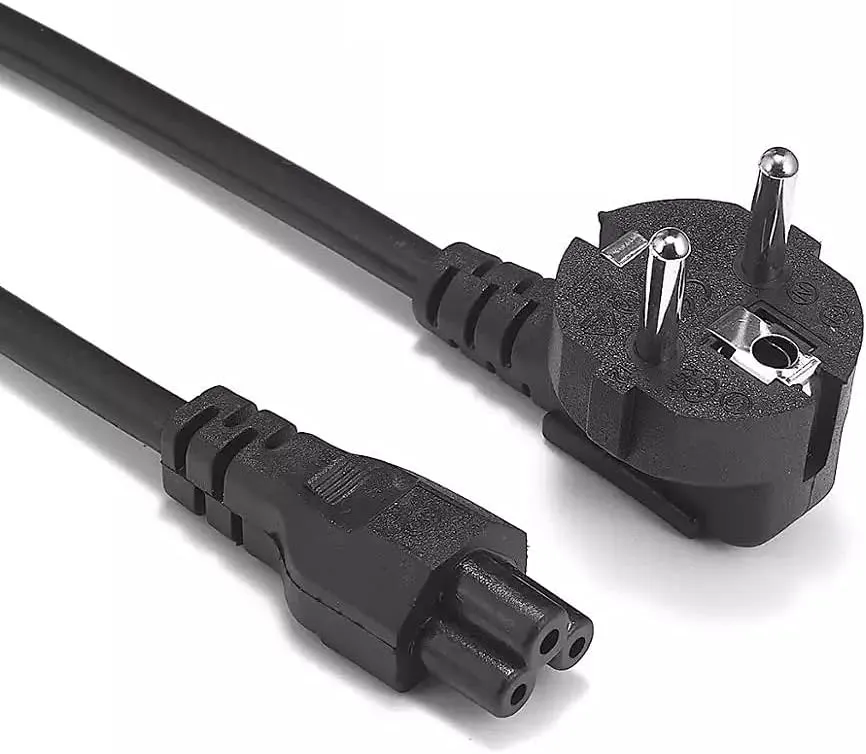 BRENDAZ Compatible EU 3-Prong AC Power Cord Cable for LG HDTV, TVs, Printers, Mickey Mouse Power Cord, C5 to NEMA 5-15P (EU Power Cord)