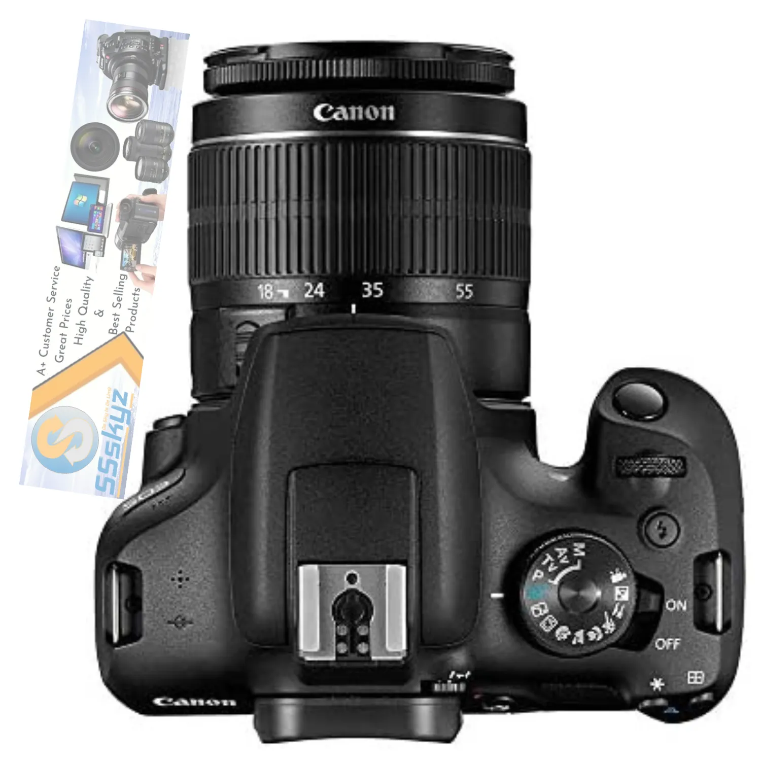 Canon Eos Rebel 2000D / T7 24.1 Mp Digital Slr Camera with 18-55mm Lens