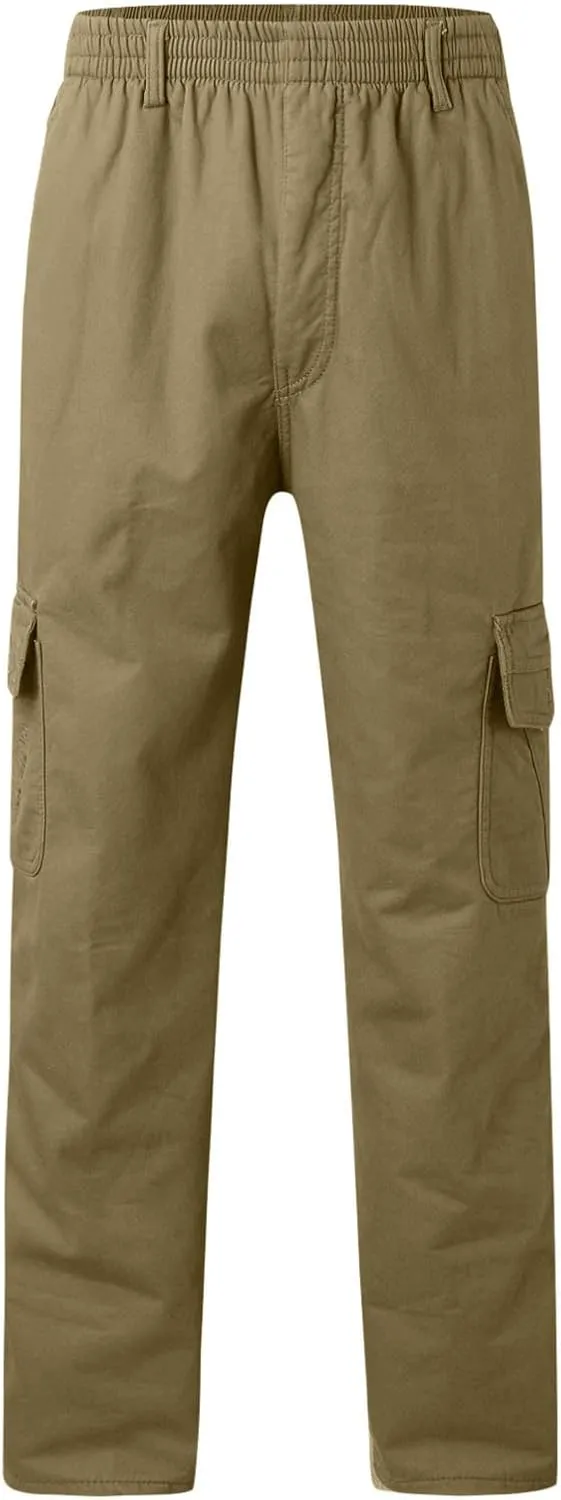 Cargo Pants for Men,Mens Pants Cargo Joggers Fleece Sweatpants Casual Pant with Pockets Chino Slim Fit Trousers