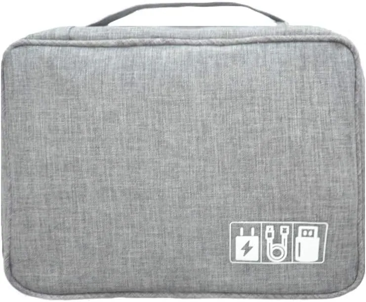 Carrying Bag Case Storage Organizer for Projectors and Accessories (Grey, Single)