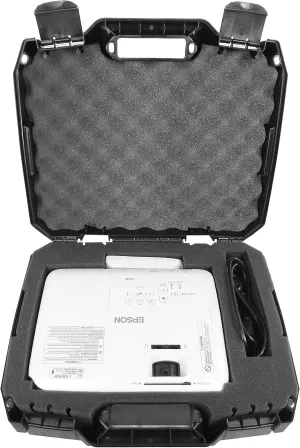 CASEMATIX Home Video Projector Hard Case Compatible with PowerLite and Home Cinema DLP WXGA 1080p 3D Projectors for Select Models Pro EX9200, 1781W, 1761W, 1284,640, 740HD, 1040 and More, Case Only