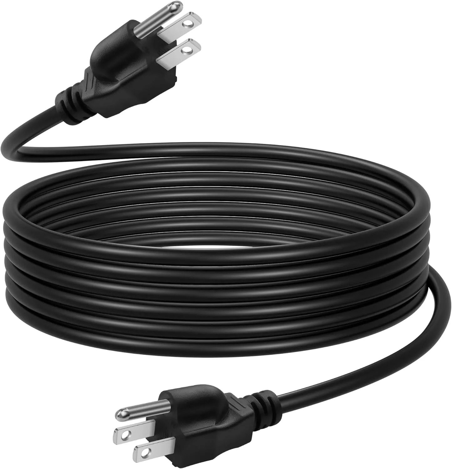 CERRXIAN 6FT 3 Prong Power Extension Cord Heavy Duty 10A/125V NEMA 5-15P to NEMA 5-15P AC Power Extension Cable