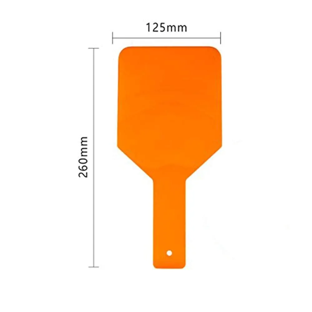 Dental Clinic Eye-Protector Curing Light Shield Hand Shield Plate Orange 2pcs/Pack (2PCS)