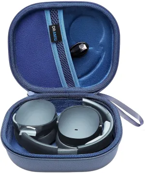 DRAMIU Hard Case Compatible with Skullcandy Crusher Evo, Hesh Evo, ANC 2, Hesh ANC, Riff 2, Riff Over-Ear Headphones, Blue Travel Carrying Bag