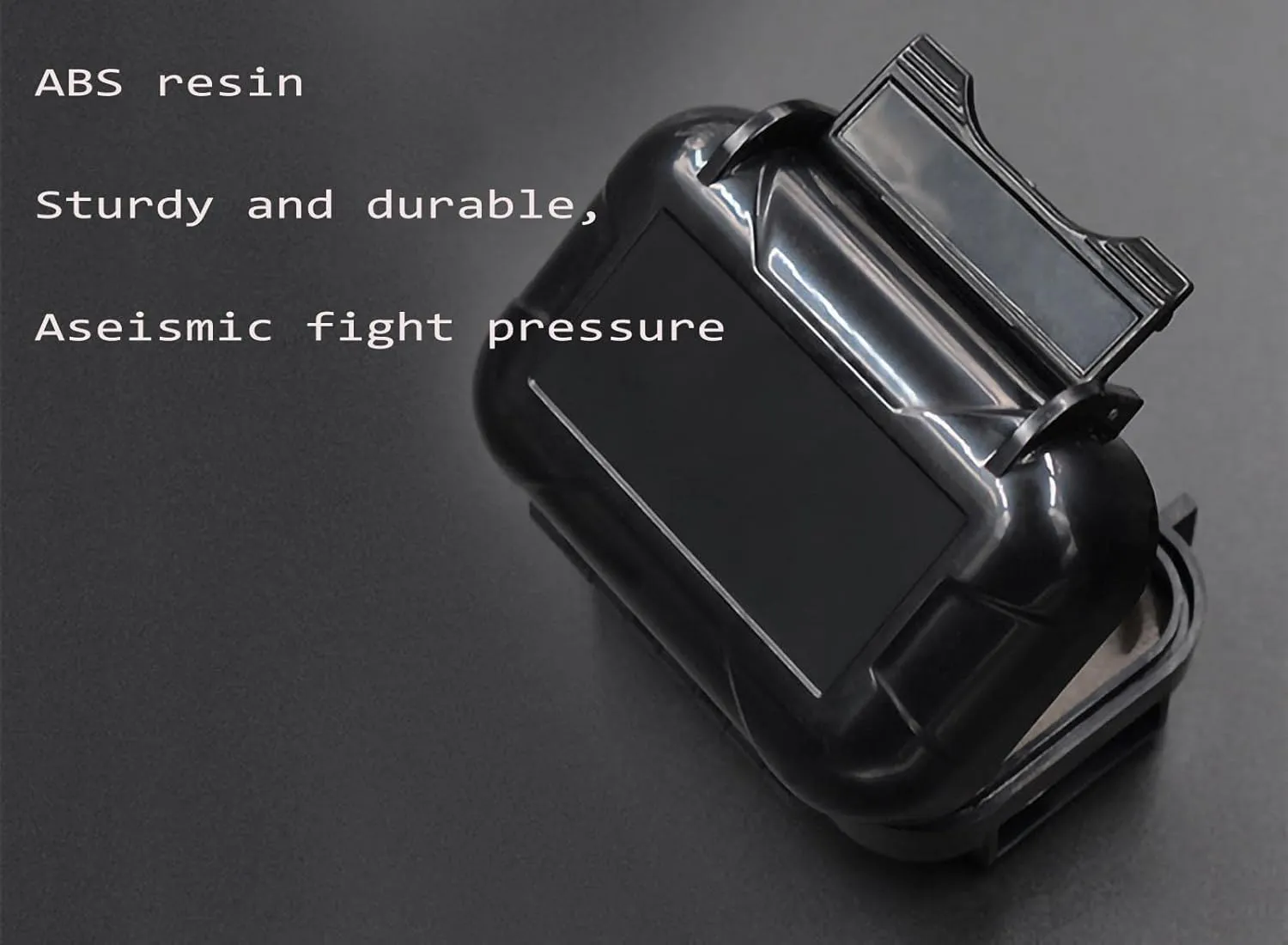 Earphone Case, ABS Resin Hard Storage Box Multifunction Protective Case for Earphone, Earbud, in-Ear Monitor Eartip(ABS Blue) 