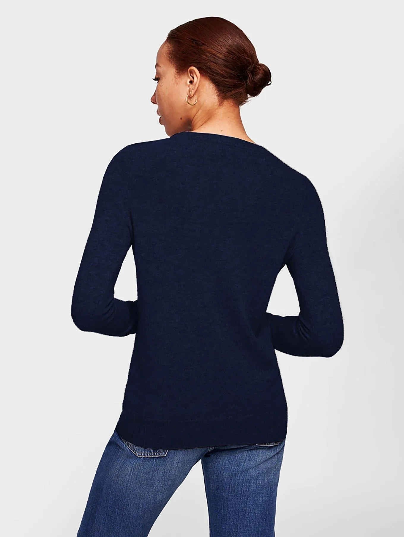 Essential Cashmere Crewneck (Deep Navy)