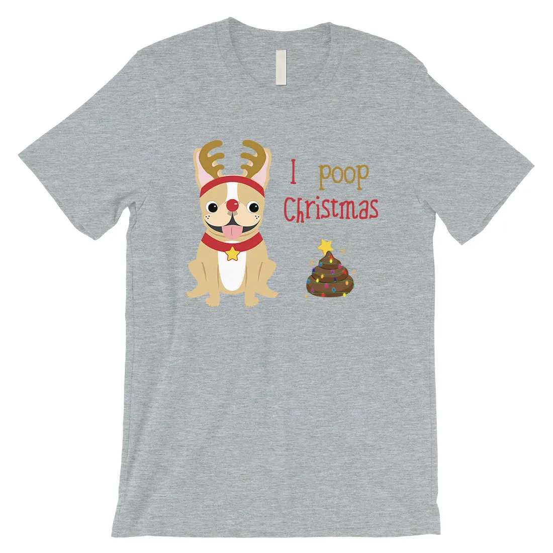 Frenchie Christmas Poop Mens Shirt