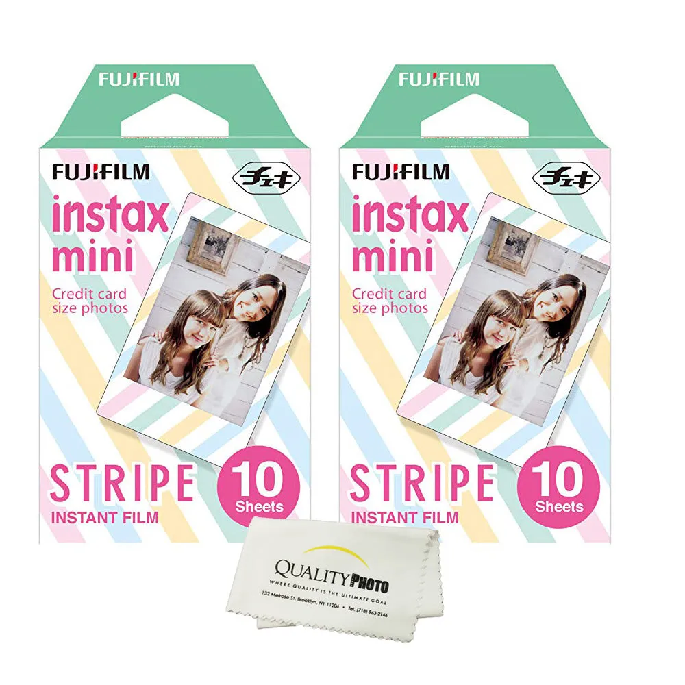 Fujifilm Instax Mini 8 & Mini 9 Instant Film 2-Pack (20 Sheets) Value Set for Fujifilm Instax Mini 8 & Mini 9 Cameras (Choice of design)