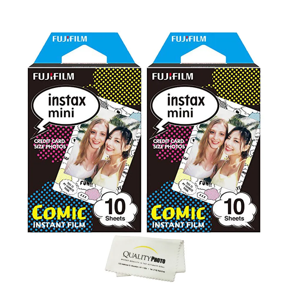 Fujifilm Instax Mini 8 & Mini 9 Instant Film 2-Pack (20 Sheets) Value Set for Fujifilm Instax Mini 8 & Mini 9 Cameras (Choice of design)