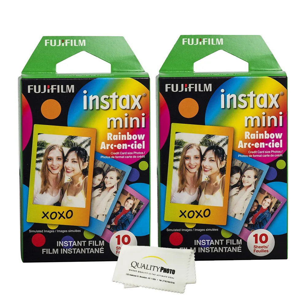 Fujifilm Instax Mini 8 & Mini 9 Instant Film 2-Pack (20 Sheets) Value Set for Fujifilm Instax Mini 8 & Mini 9 Cameras (Choice of design)