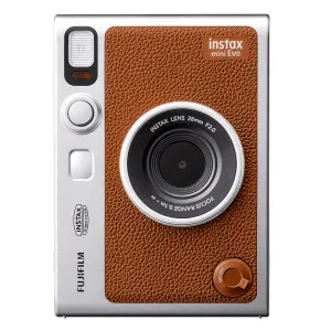 Fujifilm Instax Mini EVO Hybrid Instant Film Camera - Brown