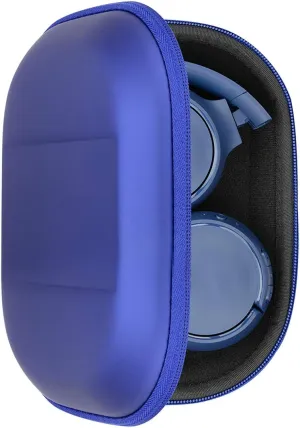 Geekria Shield Headphones Case Compatible with JBL Tune 510BT, Tune 660NC, Tune 560BT, Tune 500BT, Jr 310BT, Replacement Hard Shell Travel Carrying Bag with Cable Storage (Blue)