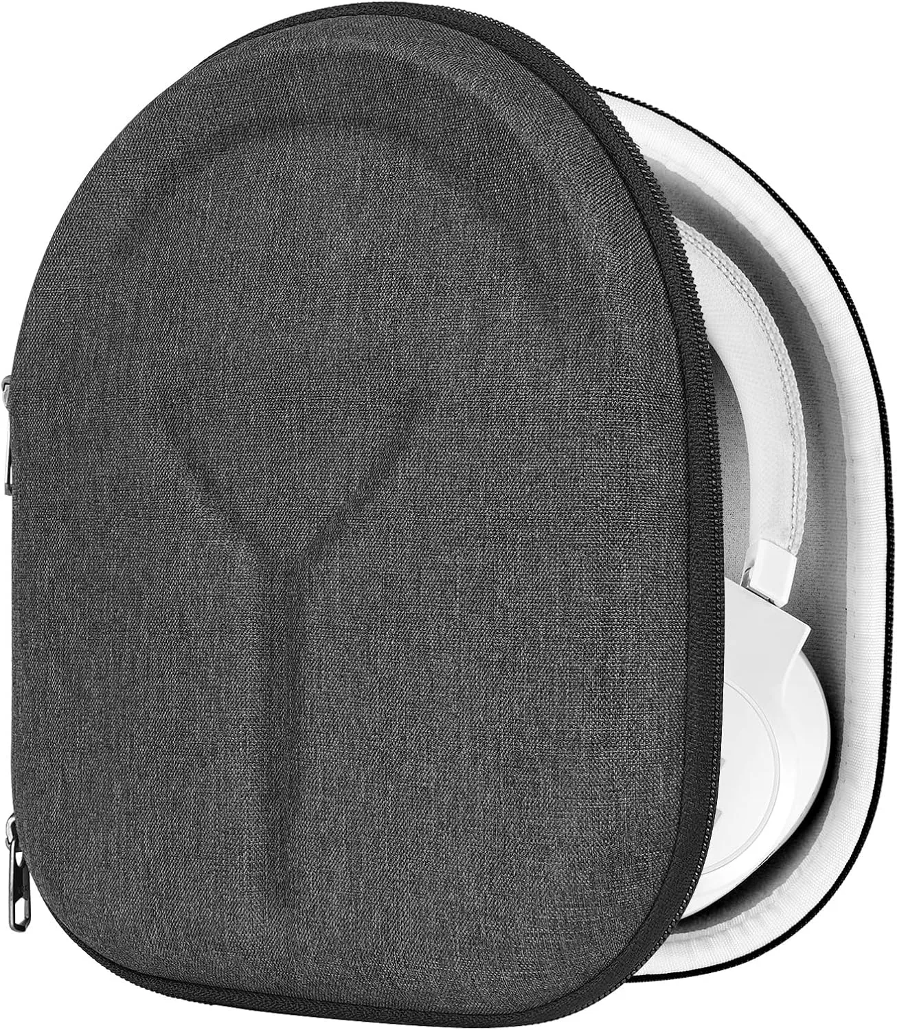Geekria Shield Headphones Case Compatible with JBL Tune 760NC/750NC/720BT, Live 770NC, Replacement Hard Shell Travel Carrying Bag with Cable Storage (Dark Grey)