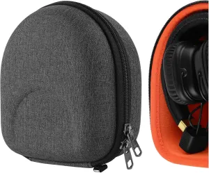 Geekria Shield Headphones Case Compatible with Marshall Major V/III/II, Mid ANC, Replacement Hard Shell Travel Carrying Bag with Cable Storage (Dark Grey)