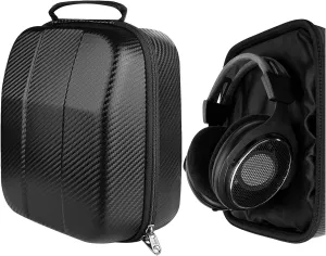 Geekria Shield Headphones Case Compatible with SHURE SRH440, SRH240A Case, Replacement Hard Shell Travel Carrying Bag with Cable Storage (Black)