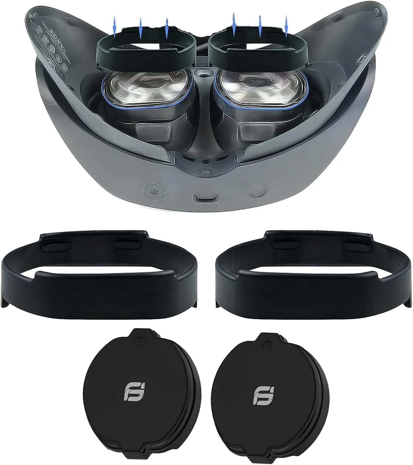 Glasses Spacer Protector for VR 2 Glasses Lens Insert Anti-Scratch Ring Magnetic Glasses Bumper Protect Myopia Glasses from Scratching with Lens Protector Cover Fit for VR2