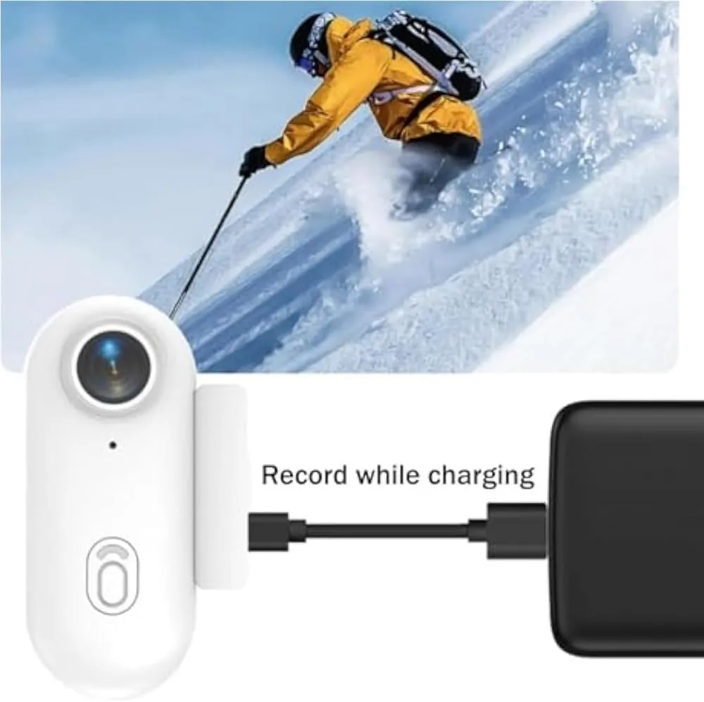 Gosnap - Go Snap Camera, Go Snap Body Cam, 2025 New Gosnap - Thumb Camera, HD 1080P/4K Pocket Action Cam, Wearable Necklace with 360 RotationSpring Clip, Mount Anywhere(Black,1080P)