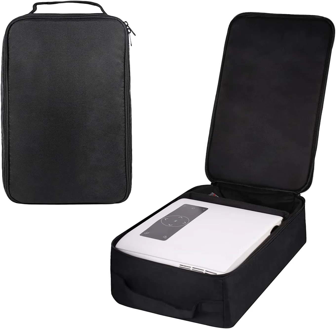 Groview JQ818C Projector Case, Projector Travel Carrying Bag Internal Dimension 15.75"x9.45"x4.7" with Large Capacity & Compartment Dividers, Compatible for JQ818C