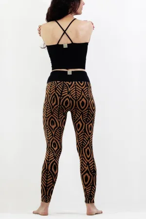 Hand Painted Leggings - Pharaohs Feathers
