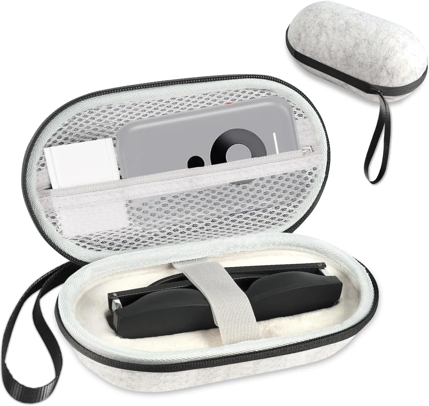 Hard Carrying Case Compatible with XREAL Air/Air 2 Pro and Rokid Air/Max AR Smart Glasses and All Accessories