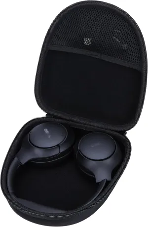 Hard Case Compatible with TOZO HT2 / BERIBES WH202A / Uliptz WH203A / KVIDIO WH201A / Picun B8 / RUNOLIM RUWH301AB-US3 Hybrid Active Noise Cancelling Headphones (Black Case)