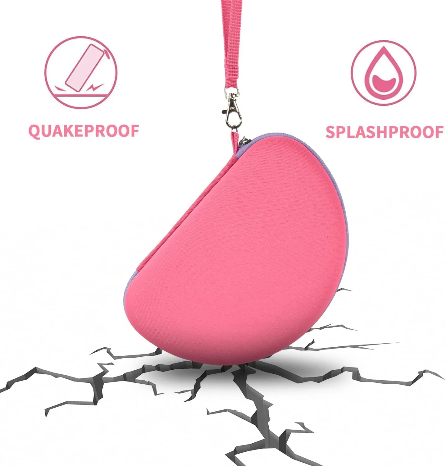 Headphone Case for Riwbox CT-7 Pink/for Jack CT-7S Cat Green 3.5mm/ for iClever IC-HS01/for Picun/for FosPower Bluetooth Wireless Over-Ear Headphones Headset Box Only,Rose Red