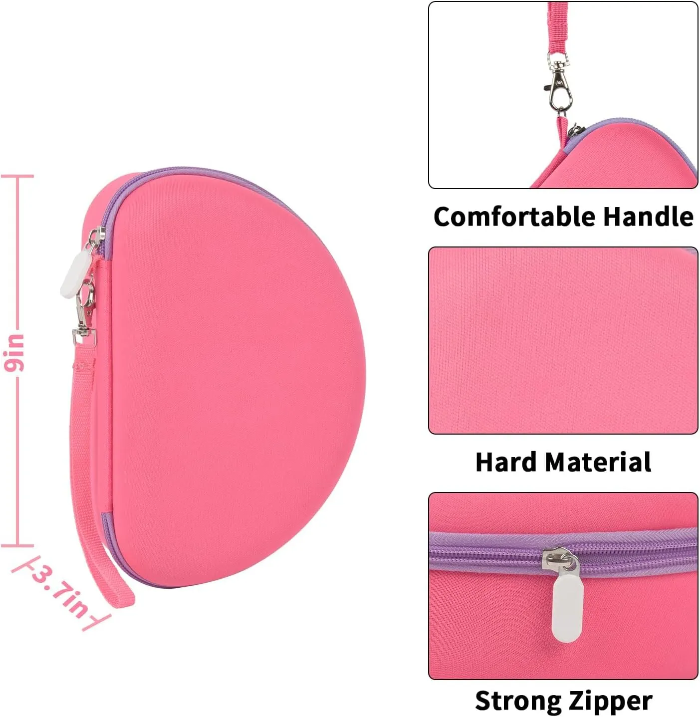 Headphone Case for Riwbox CT-7 Pink/for Jack CT-7S Cat Green 3.5mm/ for iClever IC-HS01/for Picun/for FosPower Bluetooth Wireless Over-Ear Headphones Headset Box Only,Rose Red