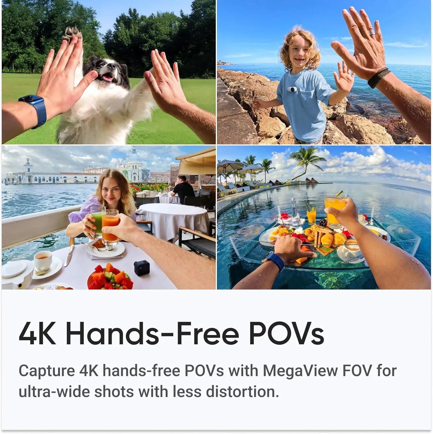 Insta360 GO 3S (White) 64GB Tiny Mighty 4K Action Vlogging Camera, Portable, Mount Anywhere, Waterproof, Stabilization, Hands-Free POV,   Action Pod and Wearable Accessories   Invisible Selfie Stick