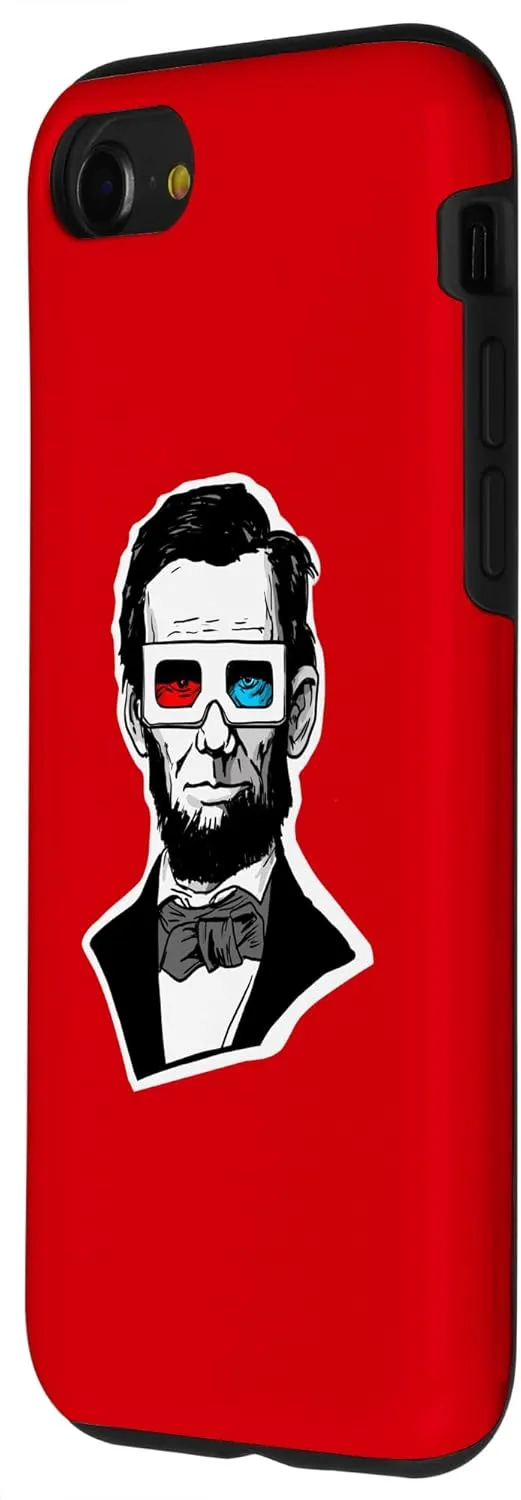 iPhone SE (2020) / 7 / 8 Abraham Lincoln 3D Glasses fun Abe Lincoln Funny 3D Glasses Case