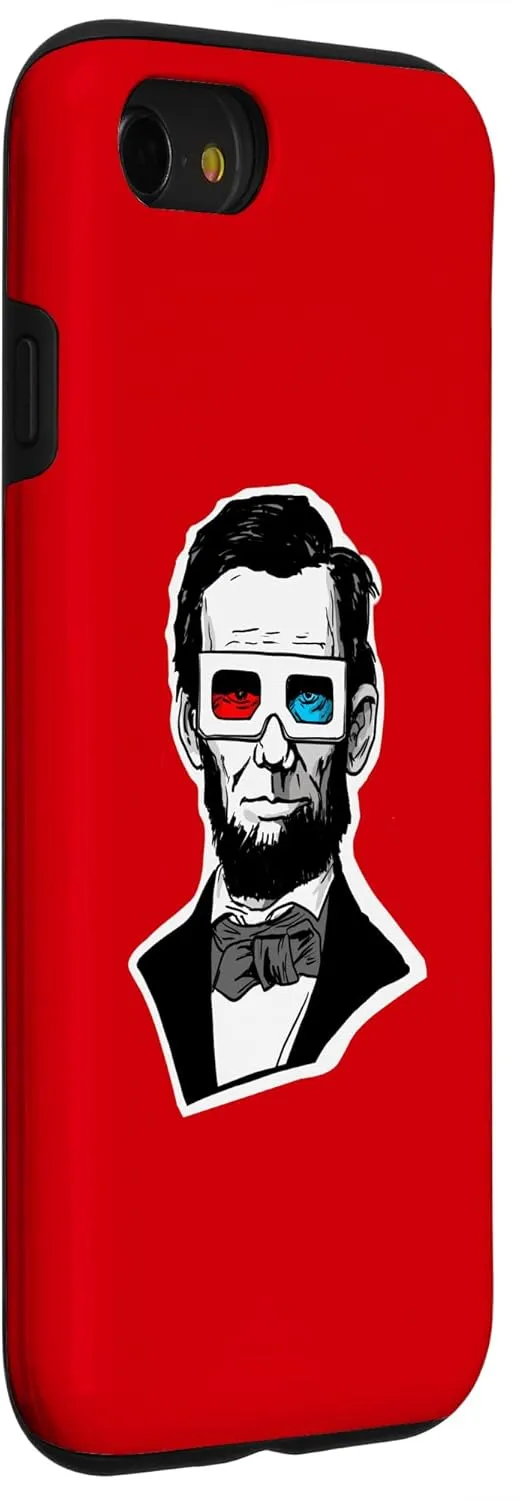 iPhone SE (2020) / 7 / 8 Abraham Lincoln 3D Glasses fun Abe Lincoln Funny 3D Glasses Case