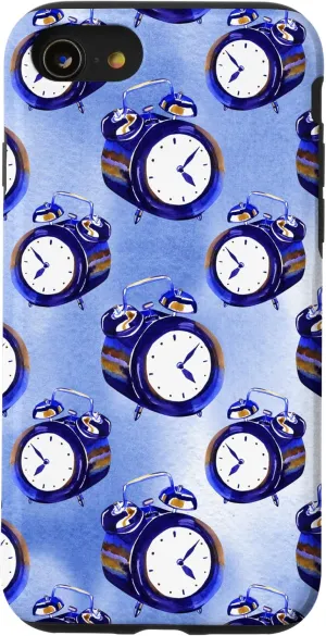 iPhone SE (2020) / 7 / 8 Books Glasses Clocks Home Office Digital Background Case