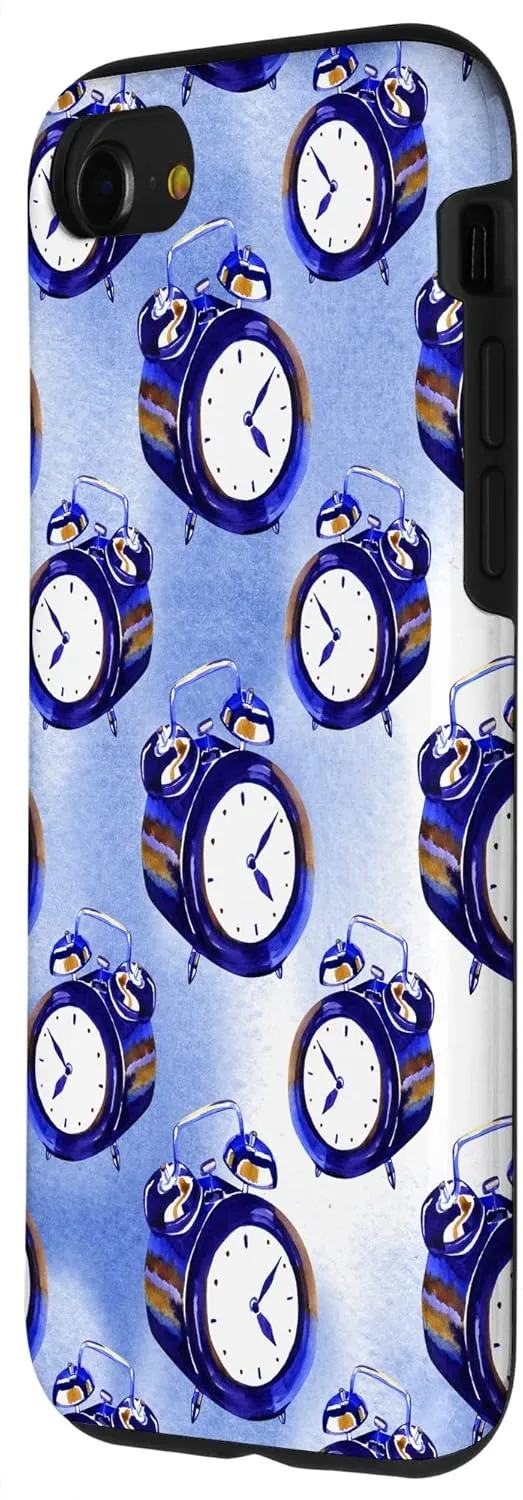 iPhone SE (2020) / 7 / 8 Books Glasses Clocks Home Office Digital Background Case