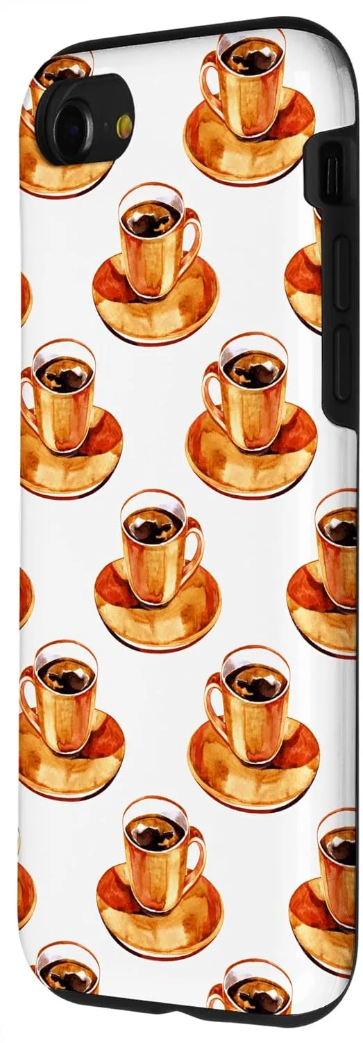 iPhone SE (2020) / 7 / 8 Books Glasses Clocks Home Office Digital Background Case
