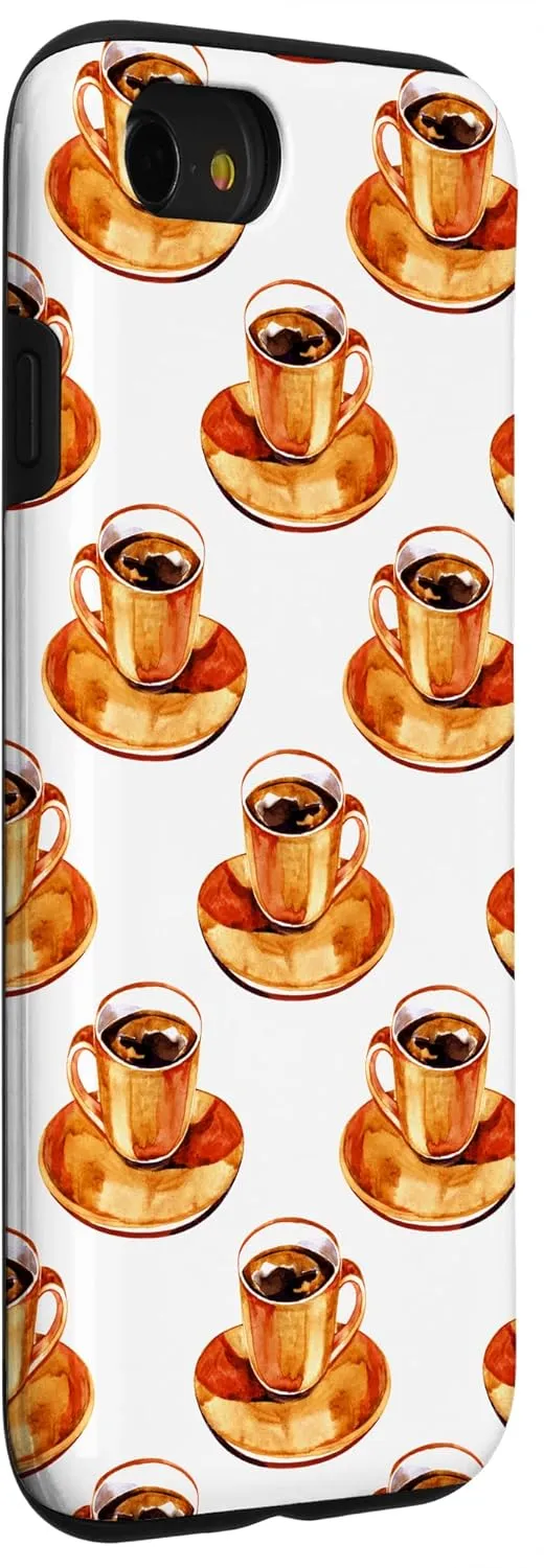 iPhone SE (2020) / 7 / 8 Books Glasses Clocks Home Office Digital Background Case