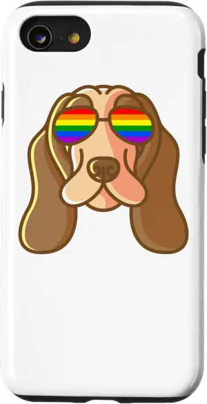iPhone SE (2020) / 7 / 8 Cocker Spaniel With Glasses Nerd Dog LGBT Pride Month Case