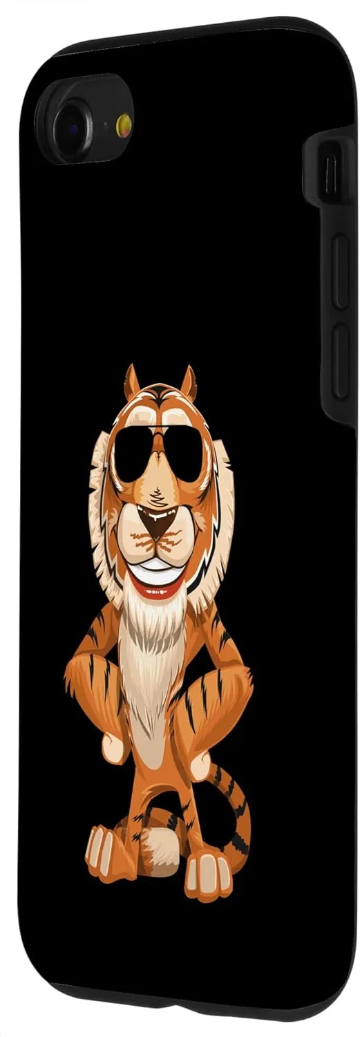 iPhone SE (2020) / 7 / 8 Cool Tiger With Sunglasses Sun-Glasses Cartoon Shades Case