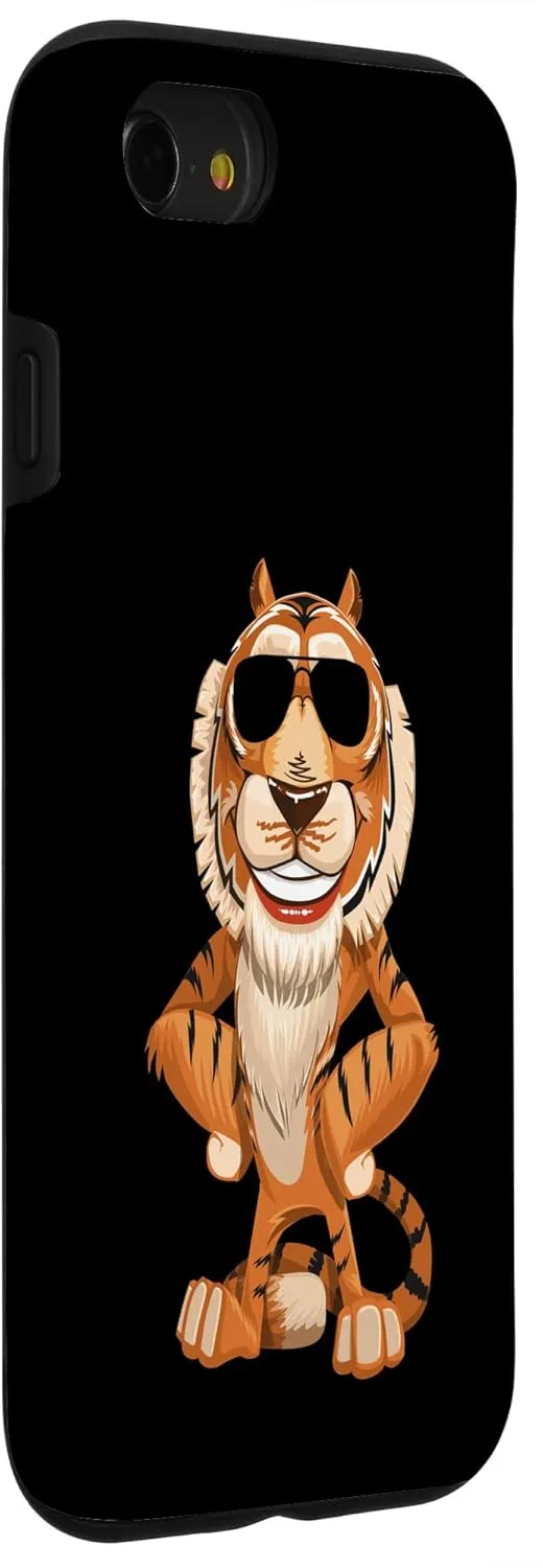iPhone SE (2020) / 7 / 8 Cool Tiger With Sunglasses Sun-Glasses Cartoon Shades Case