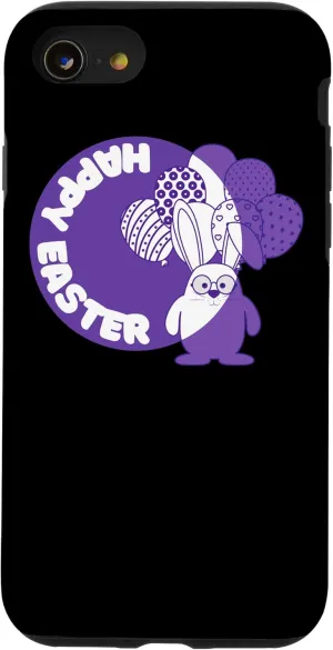 iPhone SE (2020) / 7 / 8 Easter Bunny with glasses says "Happy Easter" Case