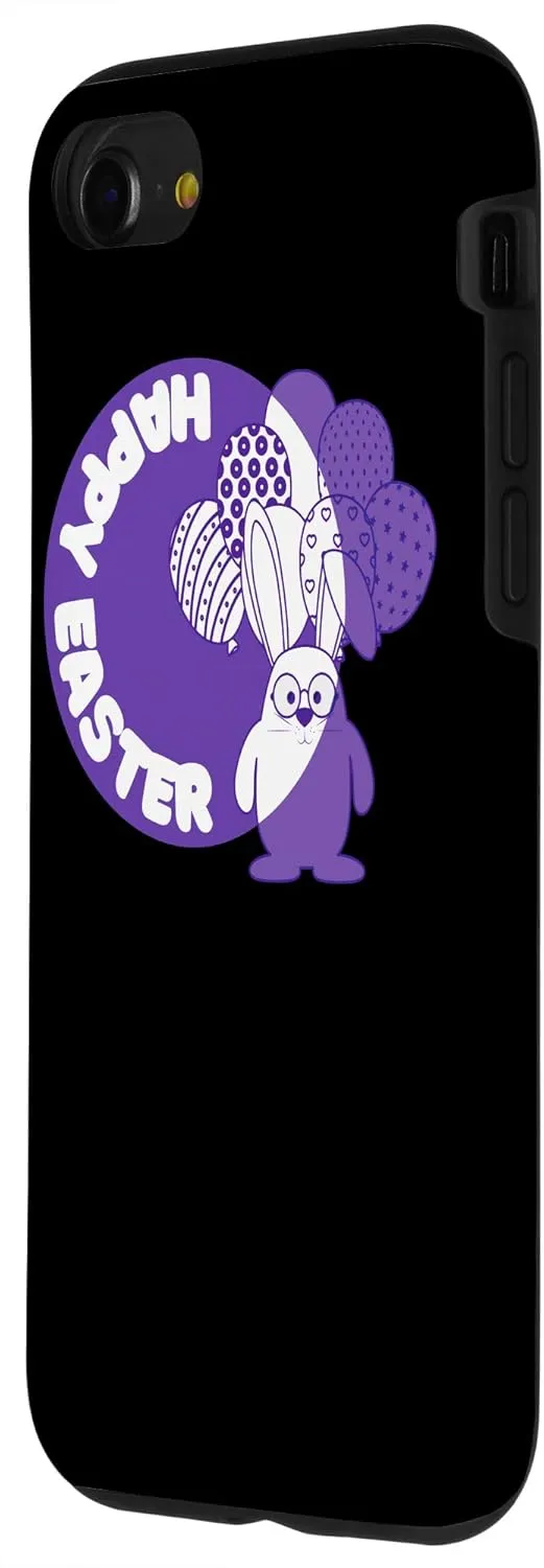 iPhone SE (2020) / 7 / 8 Easter Bunny with glasses says "Happy Easter" Case